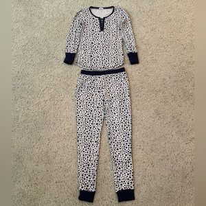 Splendid Blue and White Stars Pijama Set Top & Pants Size XS